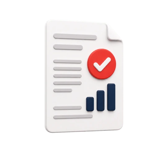 Icône de rapport détaillé d'analyse
